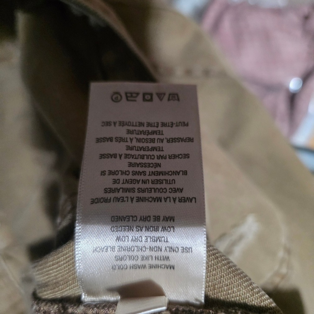 We The Free Free People Distressed Denim Shorts Tan Brown Button Fly Size 29 - Picture 9 of 12